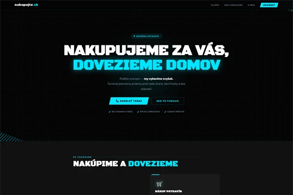 Tvorba web stránky pre nákupný portál – referencia BrandLift Žilina