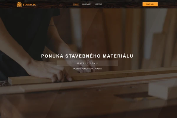 Web pre predajcu stavebného materiálu – referencia BrandLift